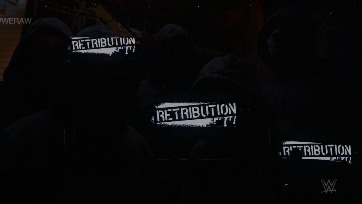 RETRIBUTION appears on RAW