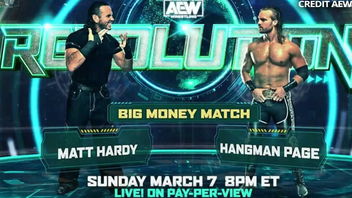 Adam-Page-vs.-Matt-Hardy AEW Revolution