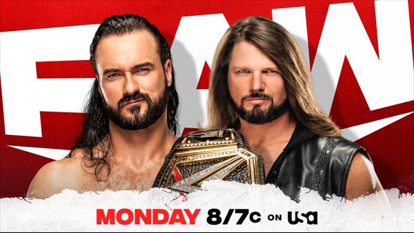 Drew McIntyre AJ Styles WWE RAW 14 December 2020