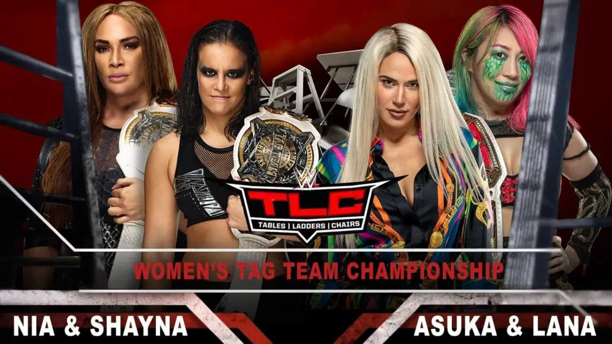 Shayna Baszler(c) & Nia Jax(c) vs Asuka & Lana - WWE RAW Women's Championship Match tlc 2020