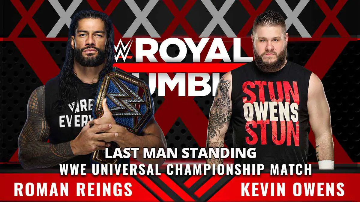 Roman Reigns vs Kevin Owens WWE Royal Rumble 2021