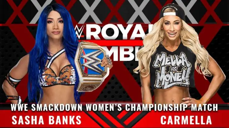 Sasha vs Carmella Rematch on Royal Rumble 2021