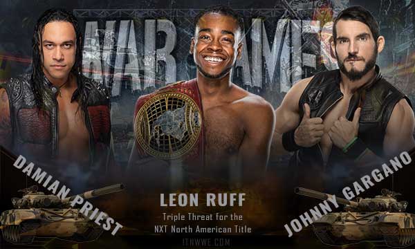 Leon Ruff(c) vs Damian Preist vs Johnny Gargano NXT North American Championship 2020
