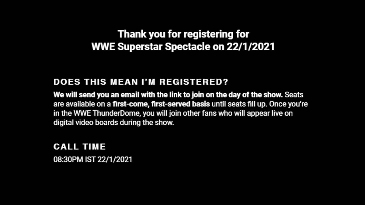 WWE SuperStar Spectacle Taping Date Confirmed