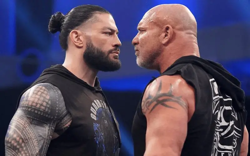 Glodberg & ROman Reigns face to face