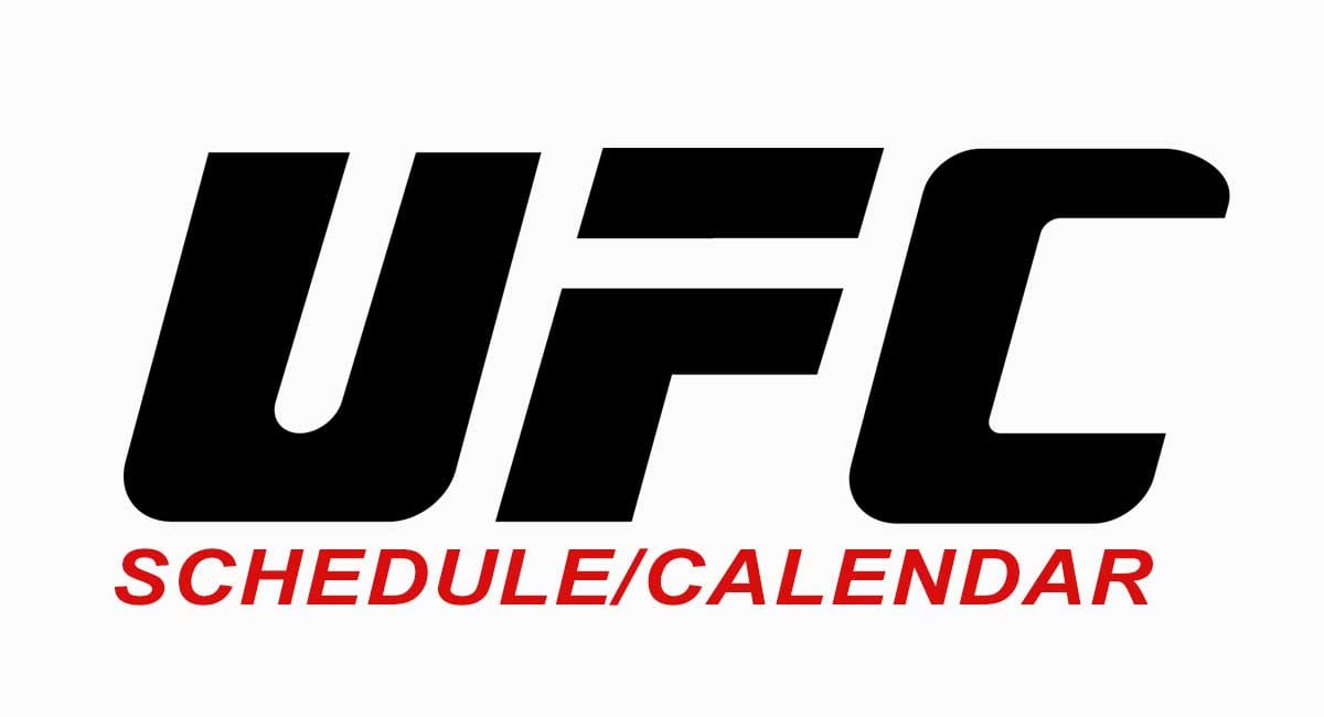 UFC Schedule 2024, List of UFC PPVs & Events