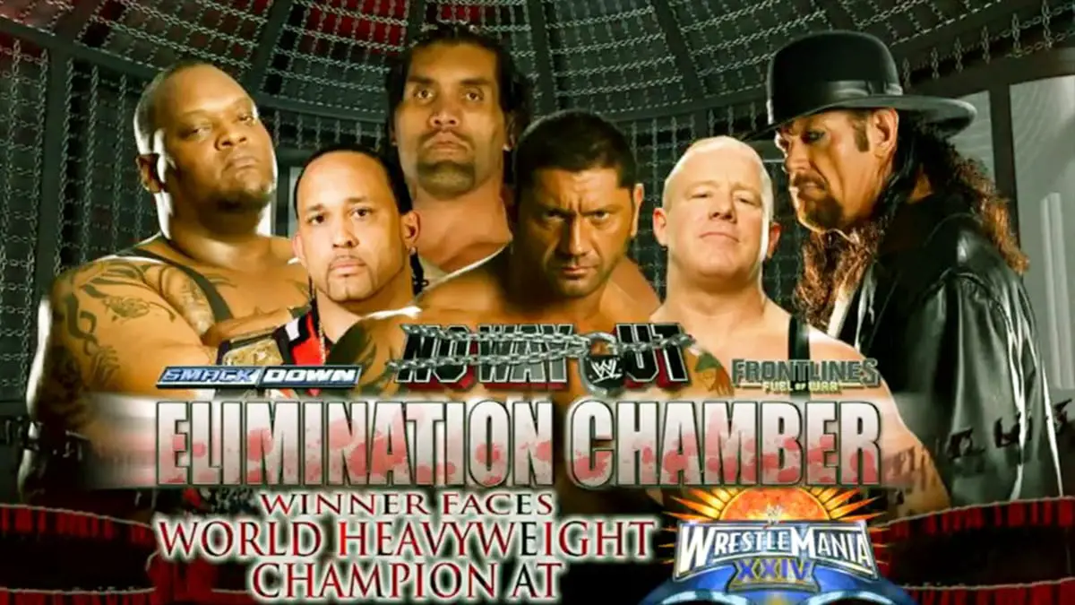 No Way Out 2008 Elimination Chamber Match For World Heavyweight Championship match at WrestleMania XXIV