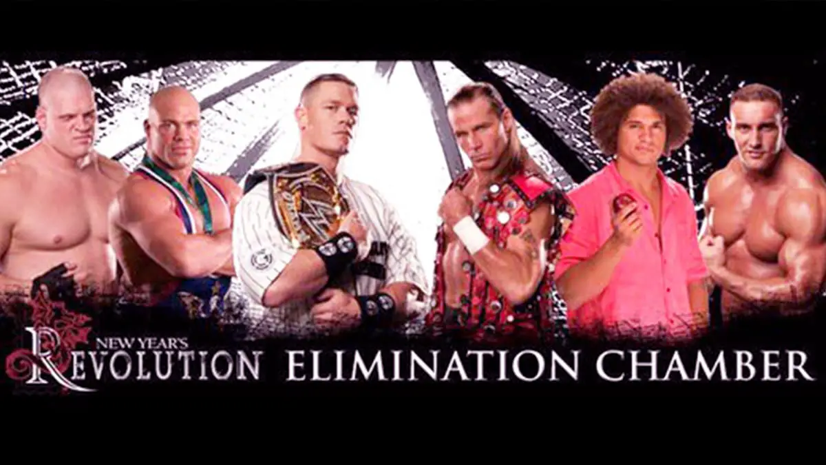 New Year's Revolution 2006 Elimination Chamber Match For WWE Championship