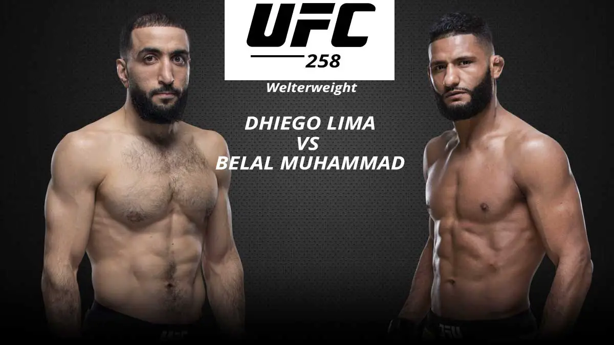 Belal Muhammad vs Dhiego Lima UFC 258