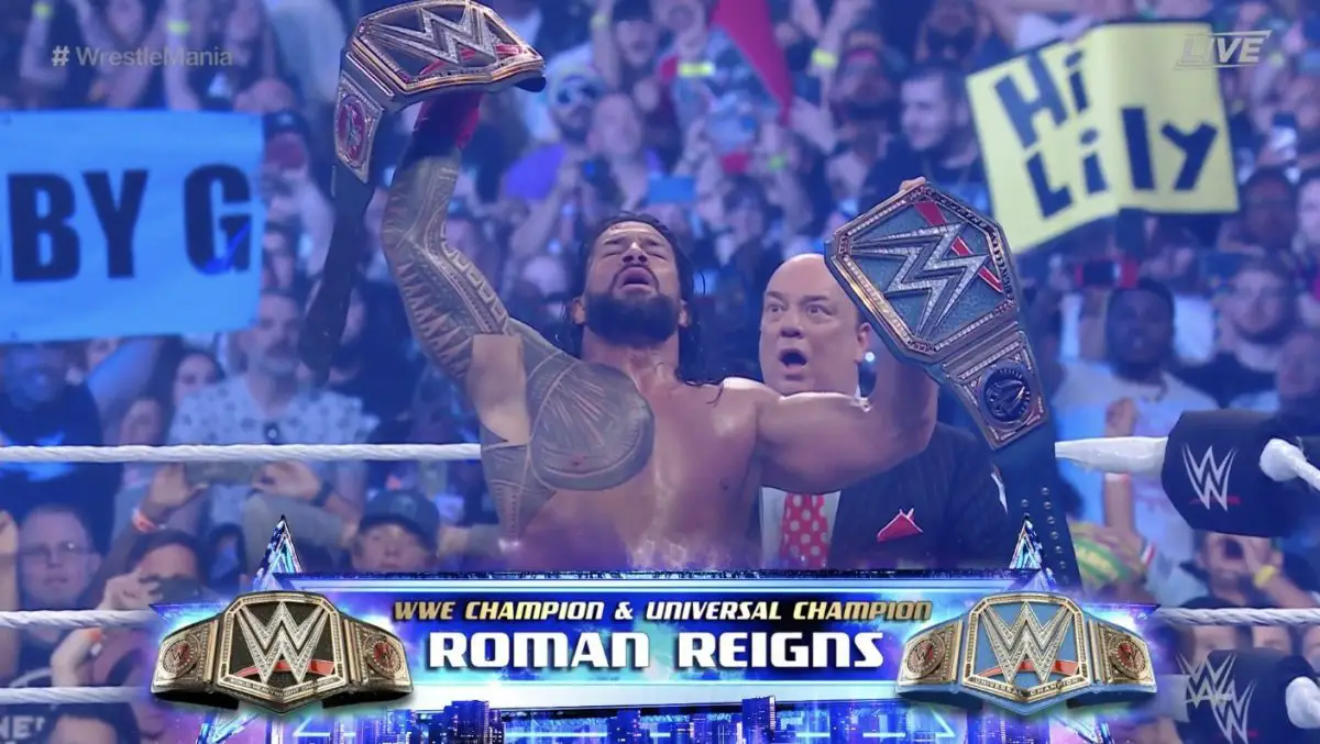 Roman Reigns Wrestlemania 38