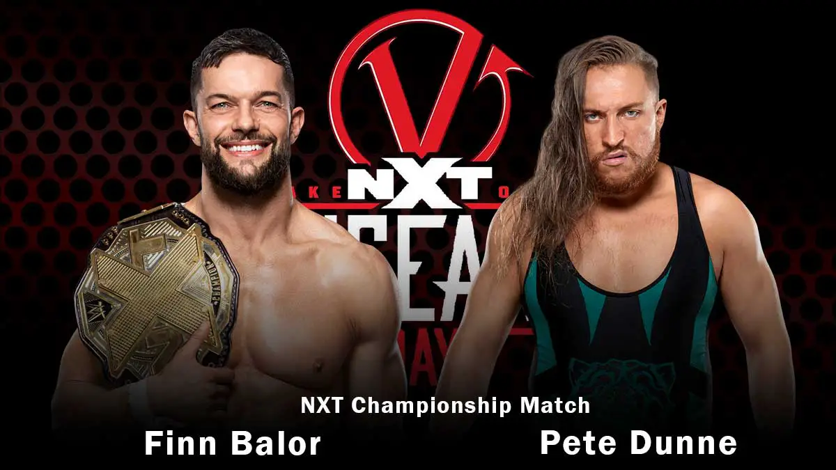 Finn Balor vs Pete Dunne NXT Championship at NXT Vengeance 2021