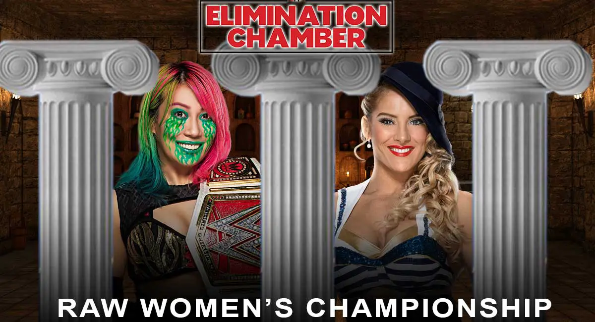 Lacey Evans vs Asuka Raw Women's Championship match elimination chamber 2021