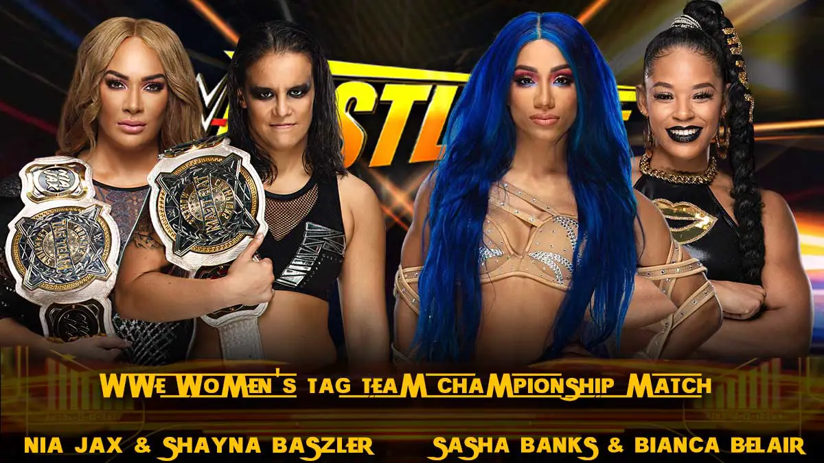 Nia-Jax & Shayna Baszler vs Sasha Banks &  Bianca Belair Fastlane WWE Women's Tag Team Championship Match