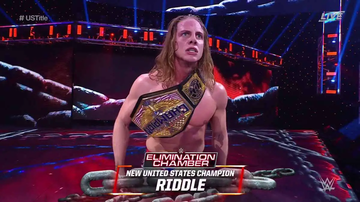 Mat Riddle win WWE United States Championship at Elimination Chamber 2021 