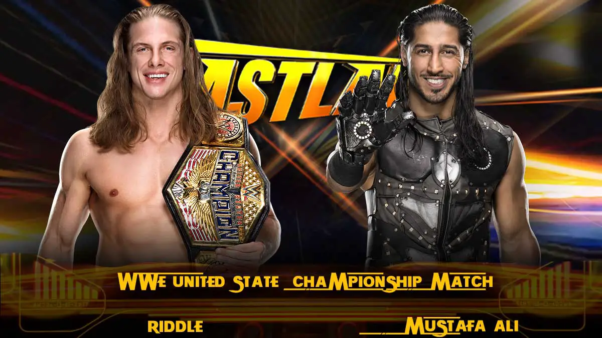 Riddle vs Mustafa Ali WWE United States Championship Match Fastlane 2021