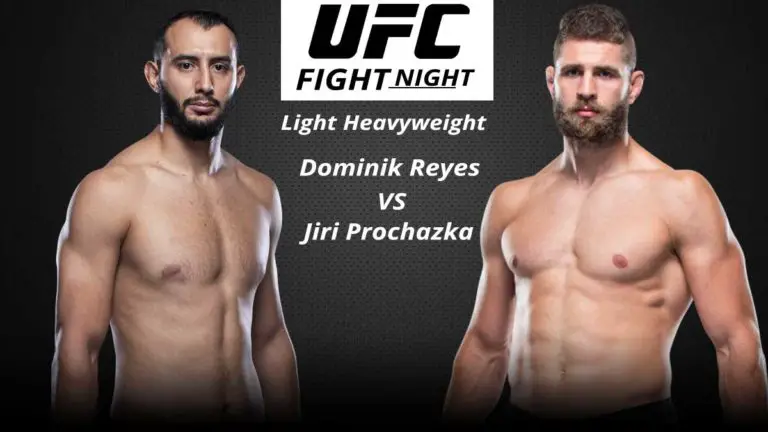 UFC Fight Night: Reyes vs Procházka- 1 May 2021: Fight Card, How to Watch, Timings