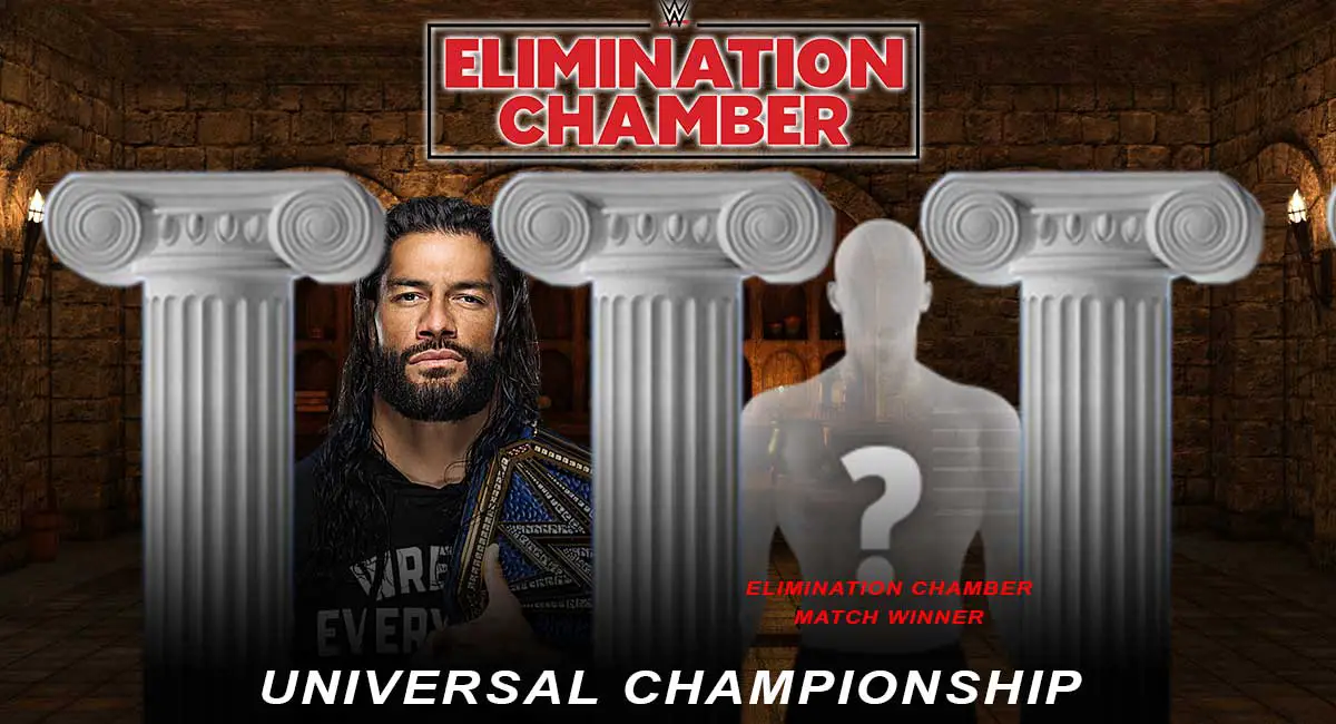 Roman Reigns vs Elimination chamber match winner at elimination chamber 2021