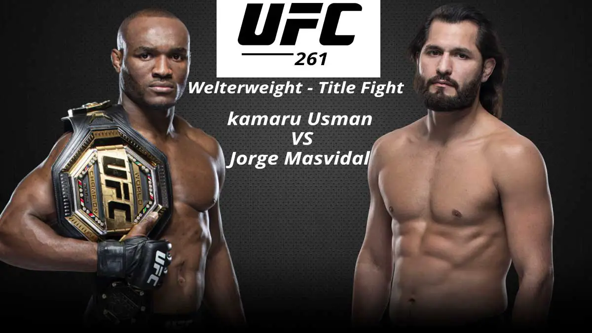 Kamaru Usman vs Jorge Masvidal UFC Welterweight Championship UFC 261 