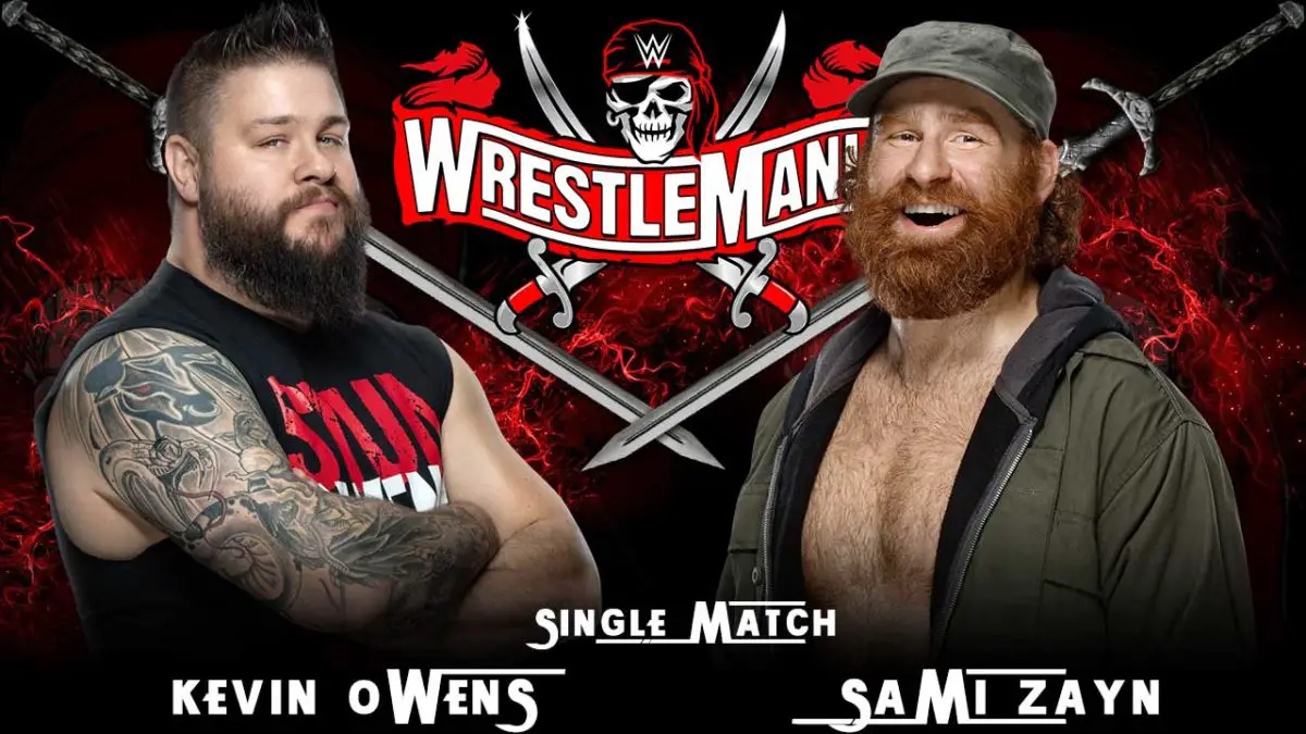 Kevin-Owens vs Sami Zayn WrestleMania 37