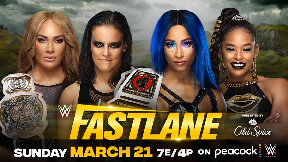 Nia Jax & Shayna Baszler vs Sasha Banks & Bianca Belair WWE Fastlane 2021