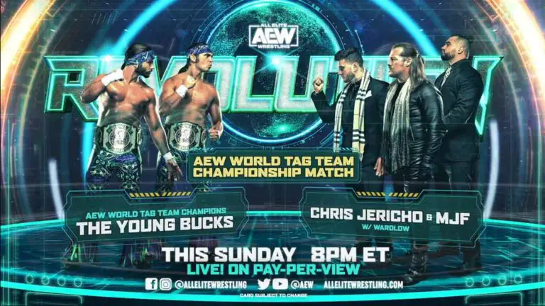Young Bucks vs Jericho MJF AEW Revolution 2021