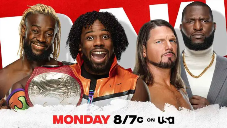 AJ Styles vs Xavier Woods WWE RAW 5 April 2021