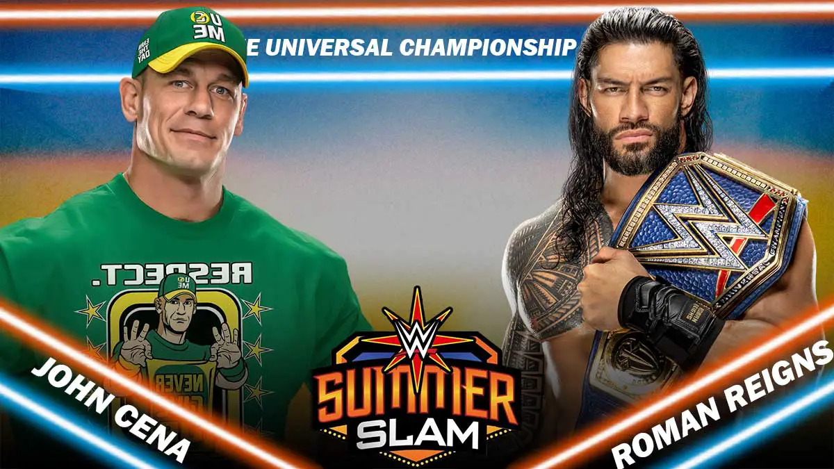 John Cena Vs Roman Reigns Official For Wwe Summerslam 2021 Itn Wwe