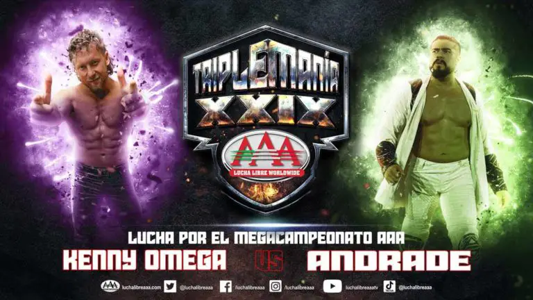 Kenny Omega vs Andrade AAA Mega Title Match Confirmed for TripleMania 29
