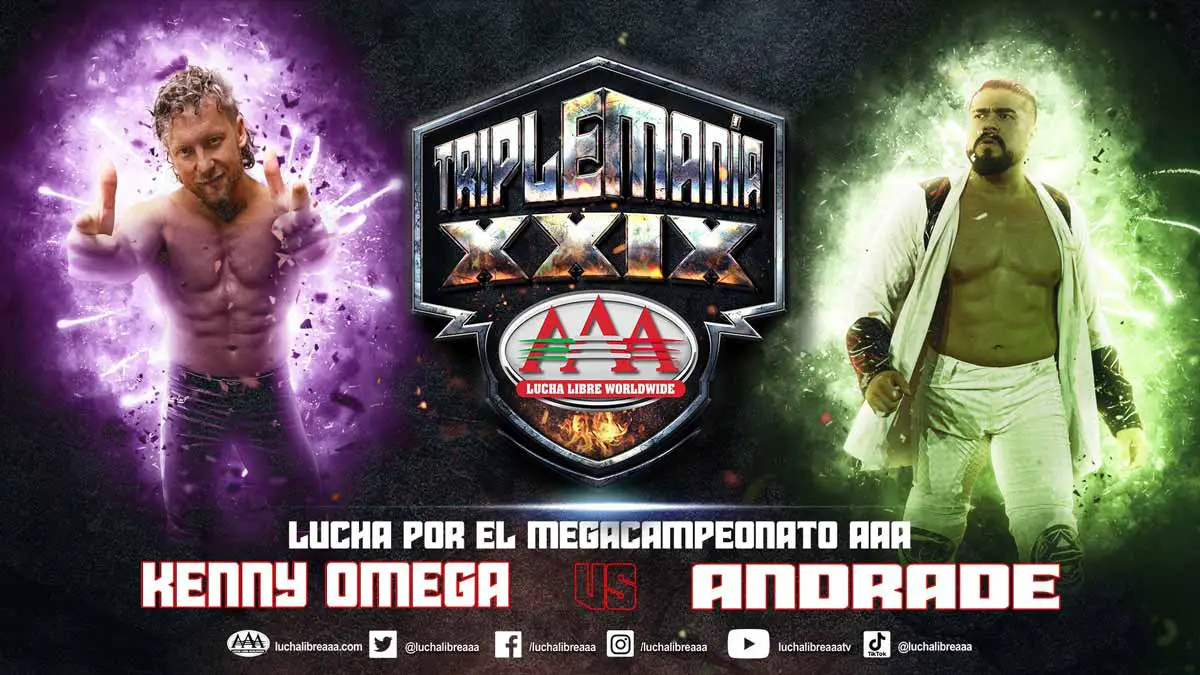 Kenny Omega vs Andrade AAA TripleMania 29 2021