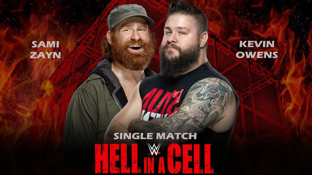 Kevin Owens vs Sami Zayn WWE Hell in a Cell 2021