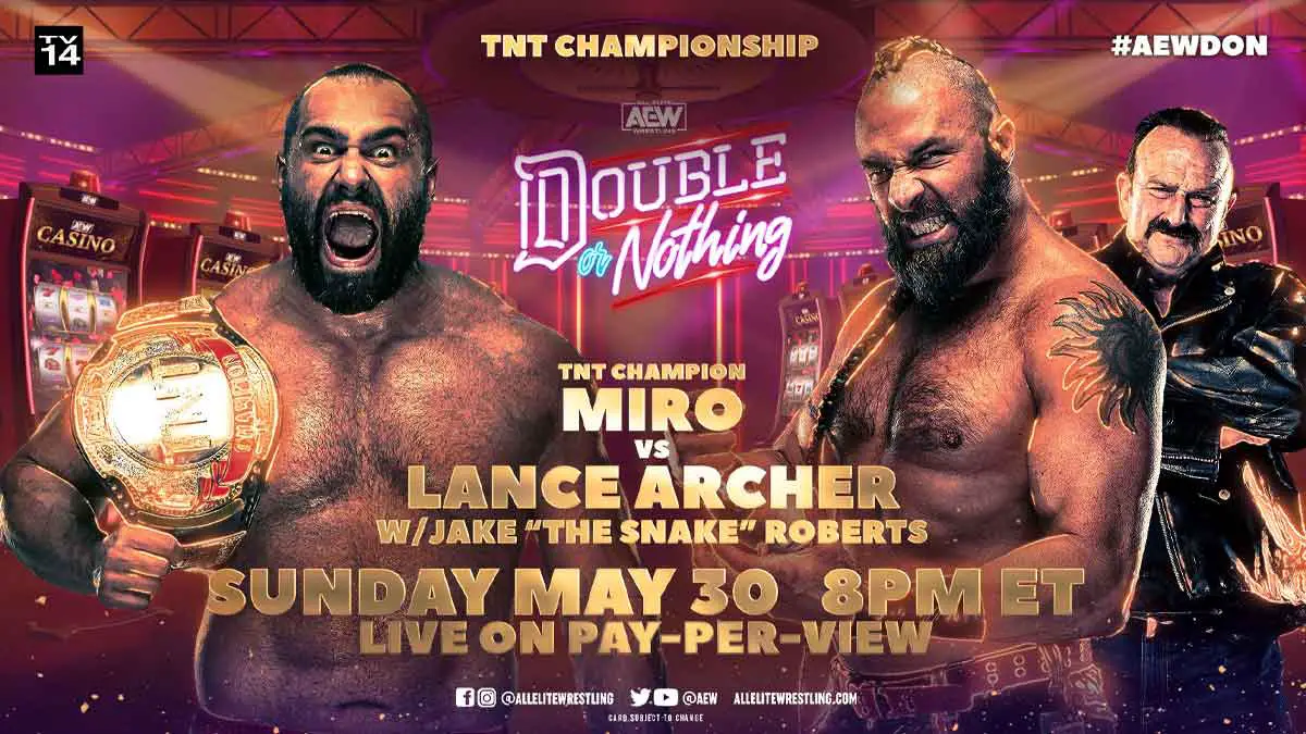 Miro vs Lance Archer AEW Double or Nothing 2021