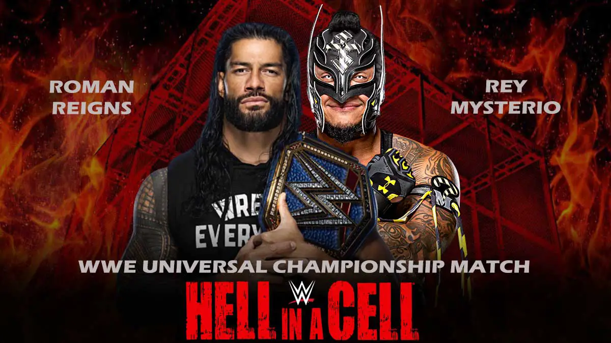 Roman-Reigns-vs-Rey-Mysterio-WWE-Universal-Championship-Match-Hell-In-A-Cell 2021