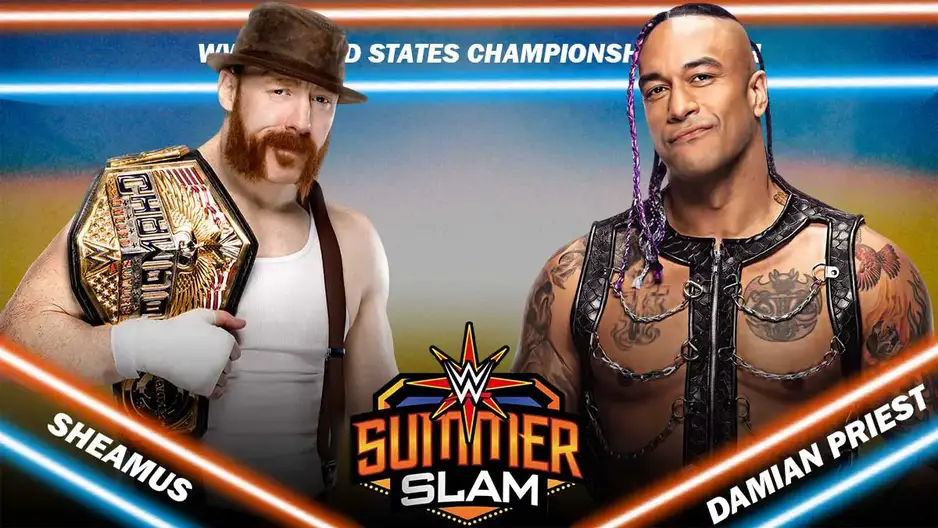 Sheamus Vs. Damian Priest For The US Title Added To WWE SummerSlam - ITN WWE