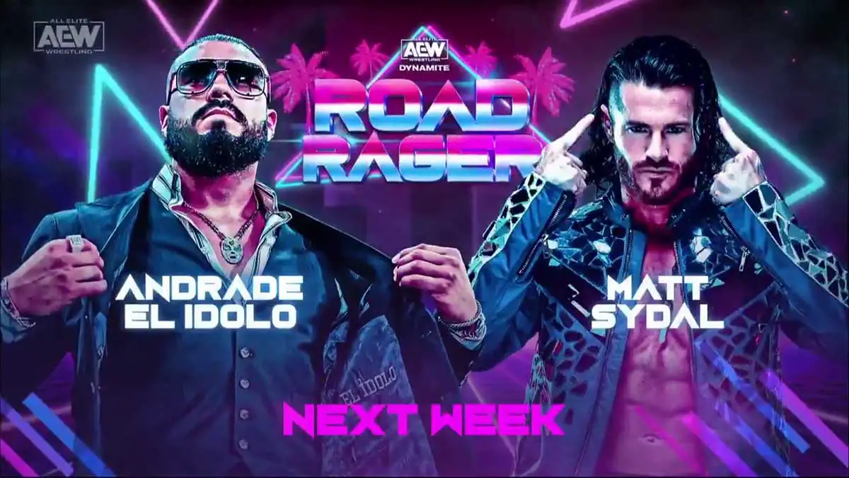 Andrade El Idolo vs Matt Sydal AEW Road Rager 2021 