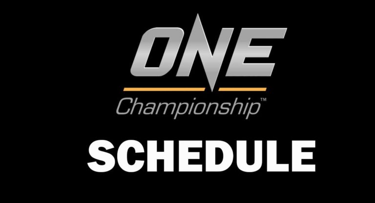 ONE CHAMPIONSHIP SCHEDULE