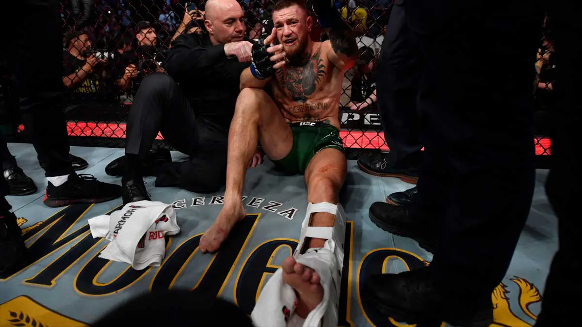 Conor McGregor Broken Leg UFC 264
