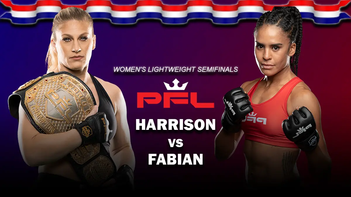 Kayla Harrison	vs Genah Fabian  Women's Lightweight PFL 27 August 2021