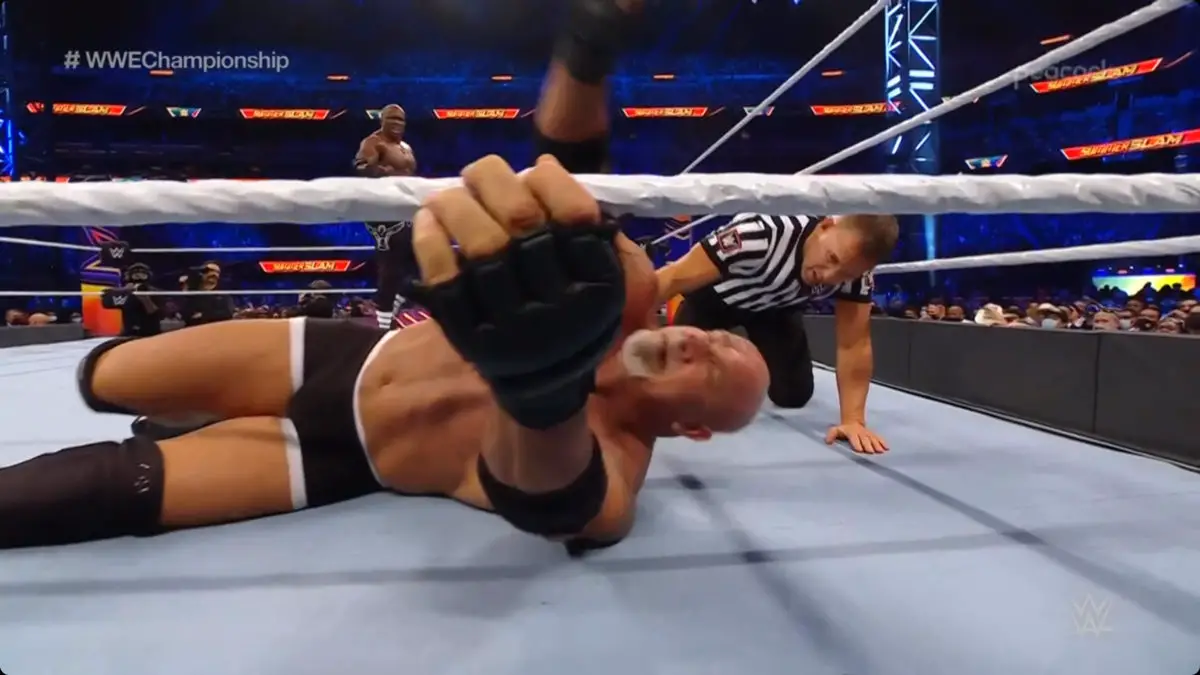 Goldberg injured at summerslam 2021