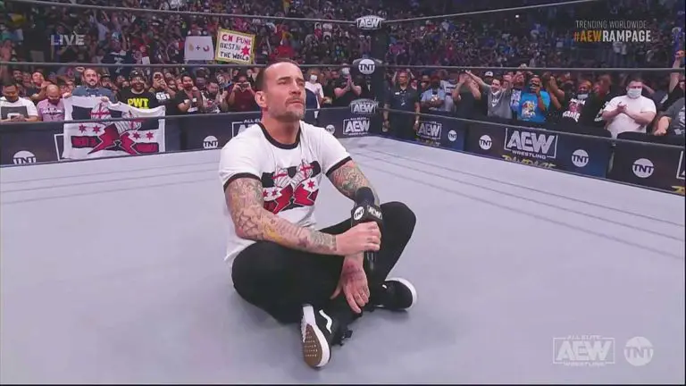 CM Punk at AEW Rampage Debut