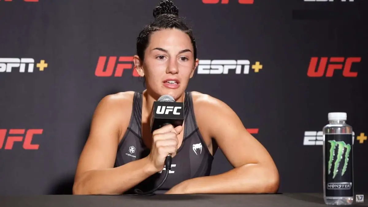 Cheyanne Buys post interview of ufc vegas 33