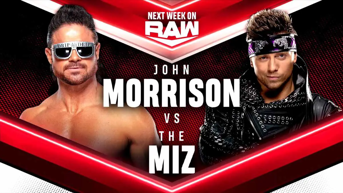 John Morrison vs Miz WWE RAW 30 August 2021