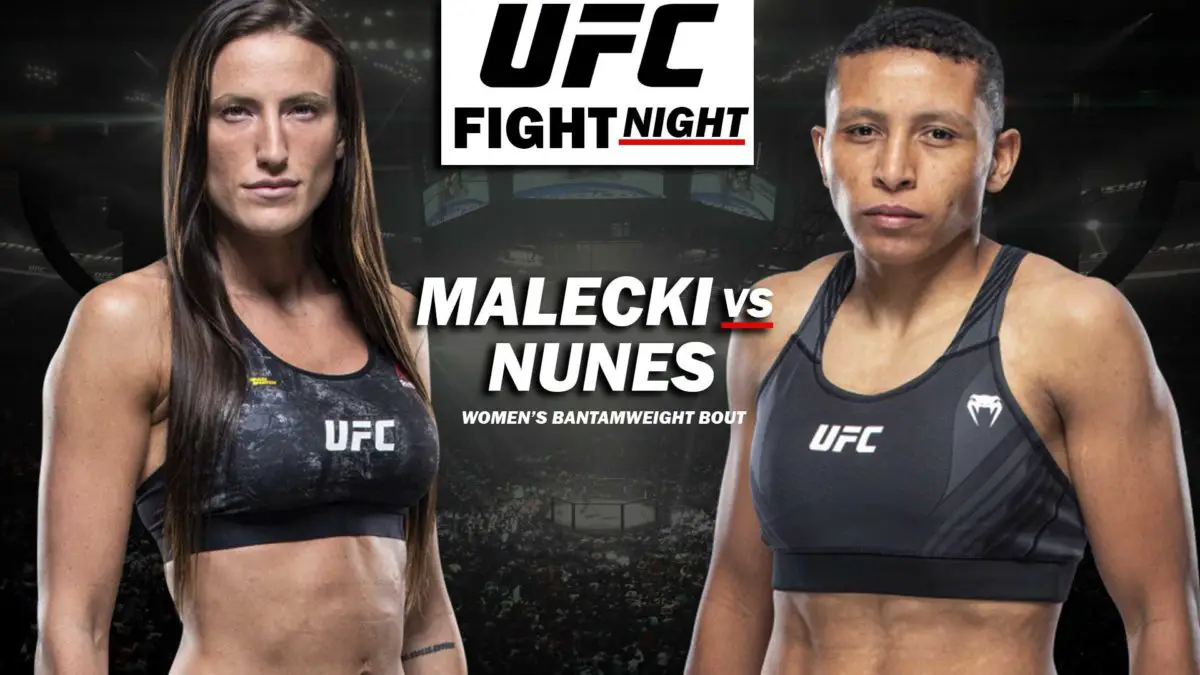 Malecki vs Nunes UFC Fight Night 21 August 2021