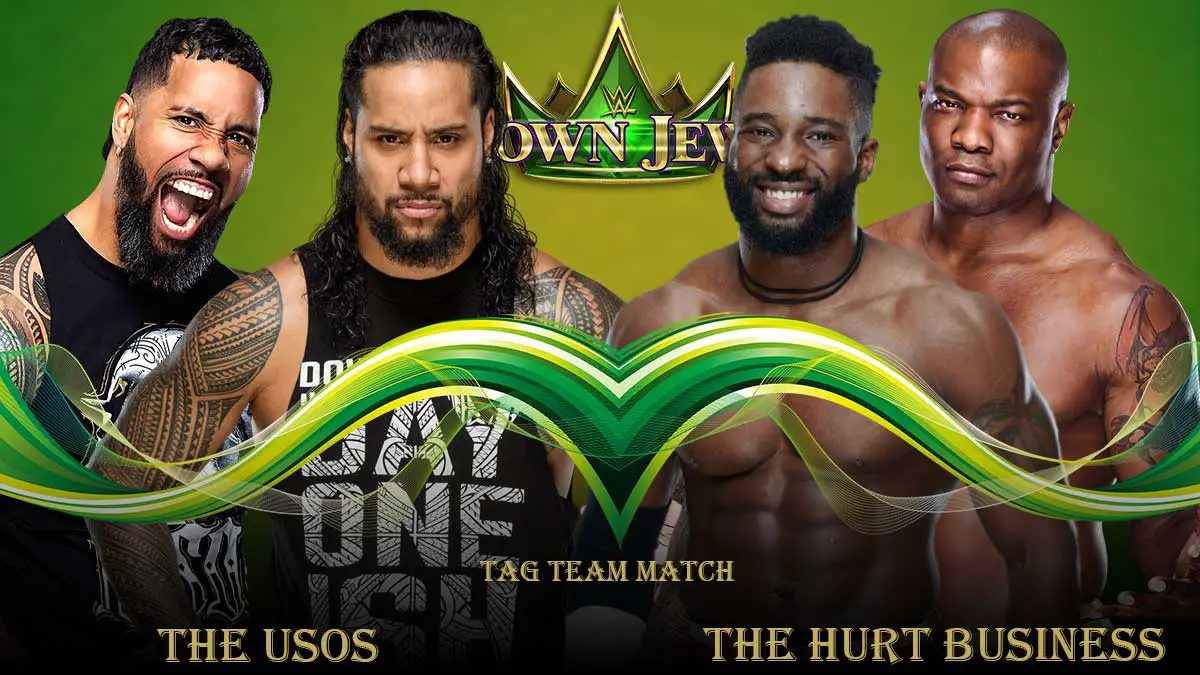THe Usos vs The Hurt Business Crown Jewel