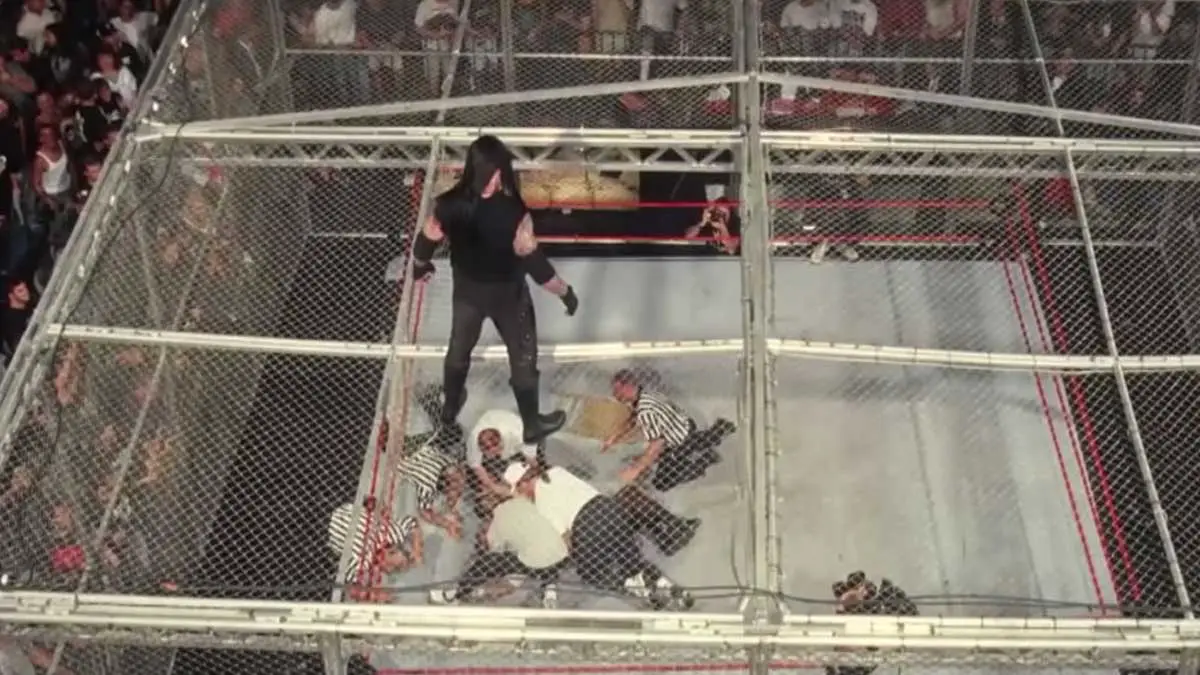 Undertaker vs Mick Foley Hell in a Cell match