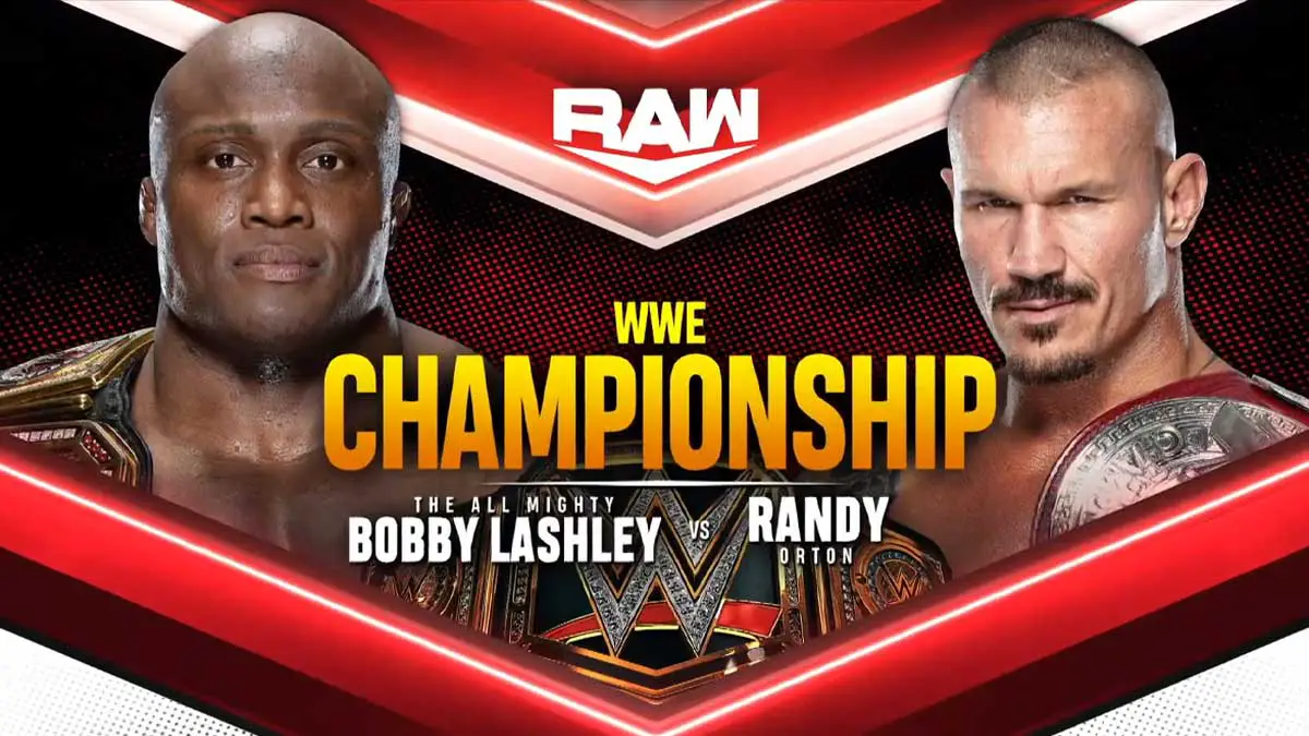Bobby Lashley vs Randy Orton WWE RAW 13 September 2021