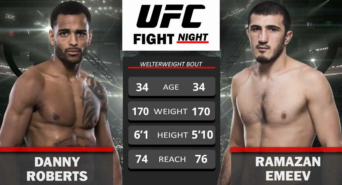 Danny Roberts vs Ramazan Emeev UFC Fight Night