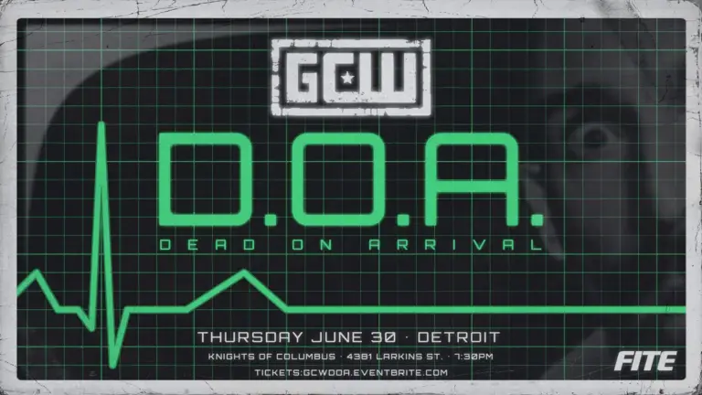 GCW Dead On Arrival Results, Match Card, Streaming details