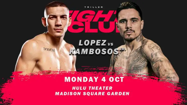Lopez vs Kambosos Moved Again, Schedule for October 16 Now
