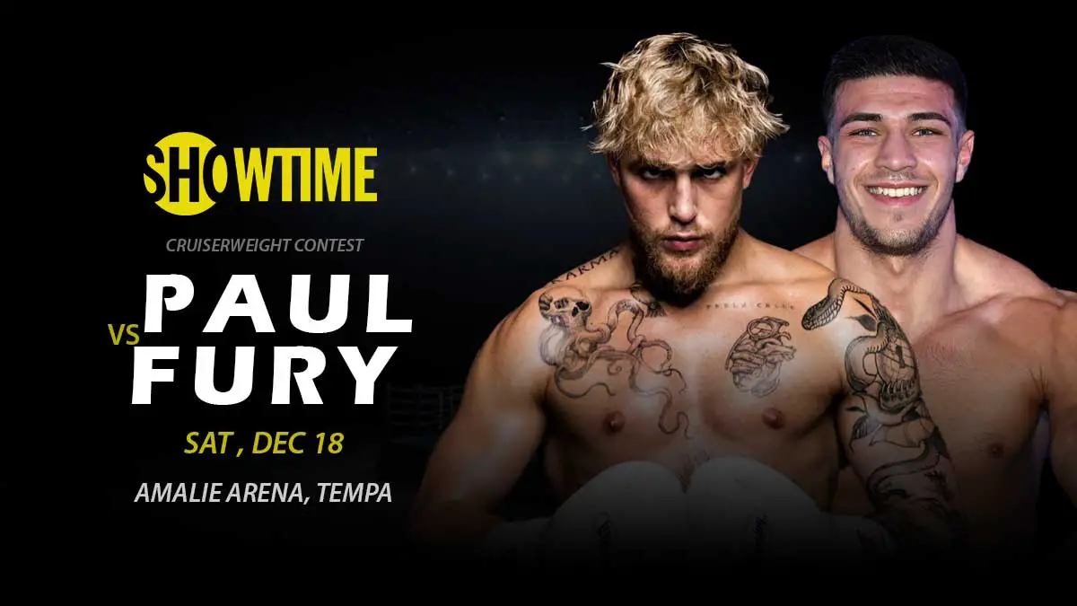Jake Paul vs Tommy Fury Boxing 18 Dec 2021