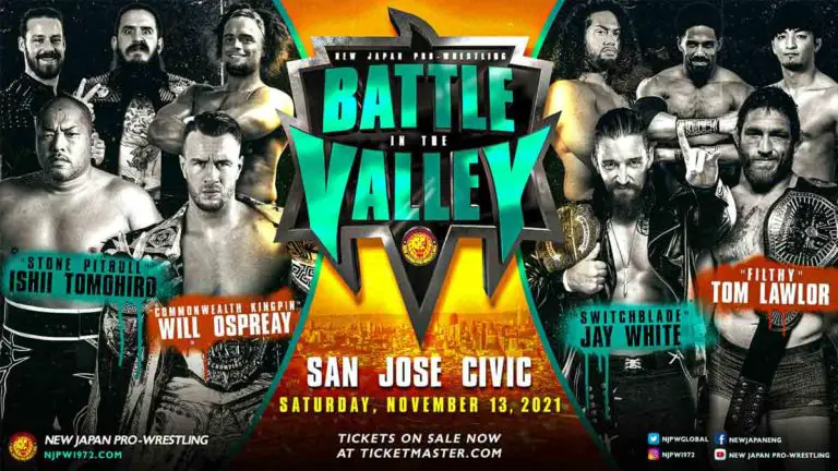 NJPW Battle in the Valley 2021- Results, Card, How to Watch